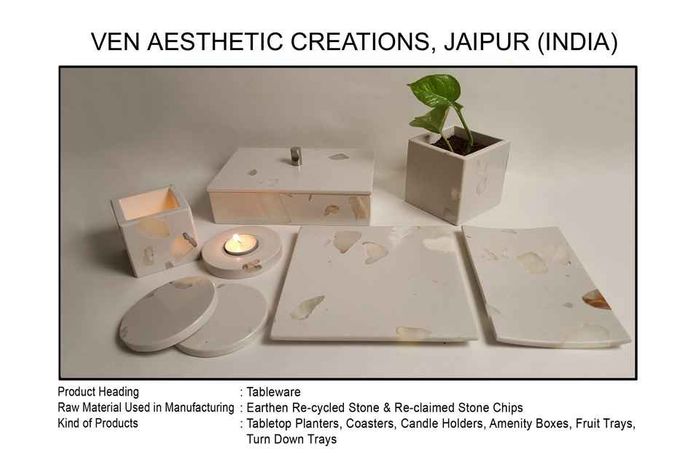 Home & Bathroom Accessories made from Recycled Crushed Stone